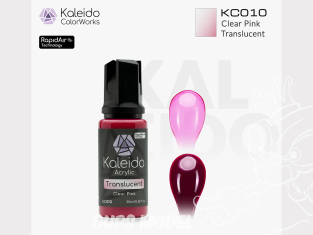 Kaleido Colorworks peinture acrylique KC010 Rose transparent - Clear Pink Translucent 20ml Kaleido Colorworks peinture acrylique KC010 Rose transparent - Clear Pink Translucent 20ml