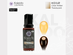 Kaleido Colorworks peinture acrylique KC012 Ambre transparent - Clear Amber Translucent 20ml Kaleido Colorworks peinture acrylique KC012 Ambre transparent - Clear Amber Translucent 20ml