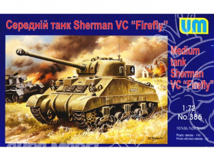 UM Unimodels maquettes militaire 386 MEDIUM TANK SHERMAN VC "FIREFLY" 1/72