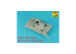 Aber 35L287 Canon de char M-36 de 90 mm avec frein de bouche en T et housse de mantelet M47 ou M48A1 Patton 1/35