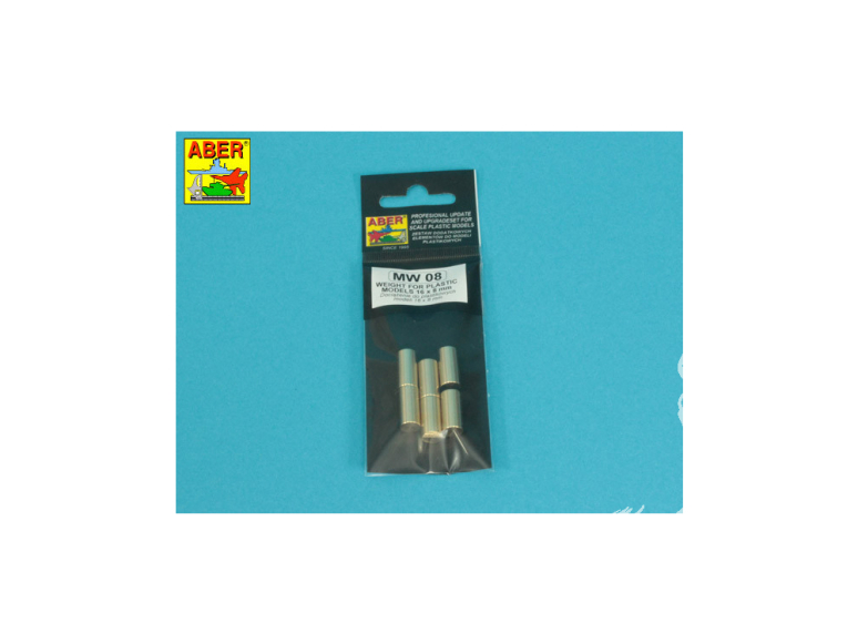 Aber MW08 POIDS POUR MODÈLES EN PLASTIQUE 16 x 8 mm x 6 piéces.