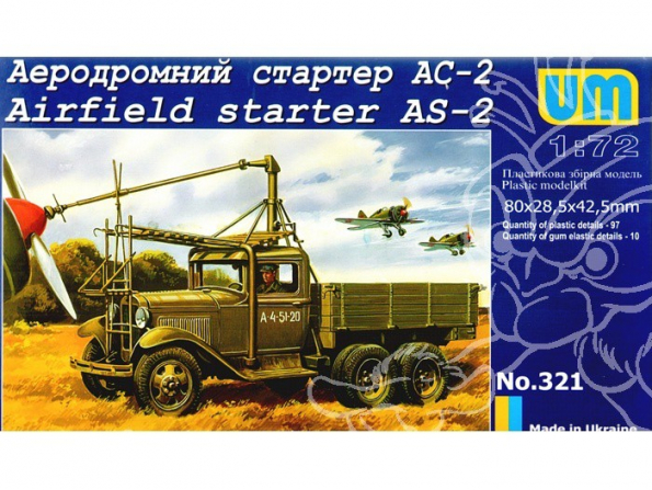 UM Unimodels maquettes militaire 321 DEMARREUR AS-2 SUR CHASSIS GAZ-AAA 1/72