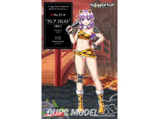 Hasegawa maquette figurine 52478 Collection 12 Egg Girls n° 51 Claire Frost (Oni) 1/12