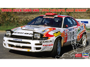 Hasegawa maquette voiture 20807 Toyota Celica Turbo 4WD Vainqueur du Rallye de Catalogne 1994 1/24
