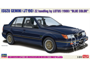 HASEGAWA maquette voiture 20804 Isuzu Gemini (JT190) ZZ Handling by Lotus (1988) Couleur bleue 1/24