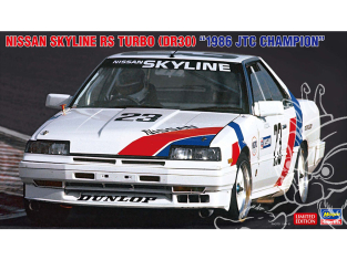 HASEGAWA maquette voiture 20805 Nissan Skyline RS Turbo (DR30) « Championne JTC 1986 » 1/24