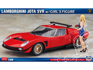 Hasegawa maquette voiture 52479 Lamborghini Jota SVR avec figurine de fille 1/24