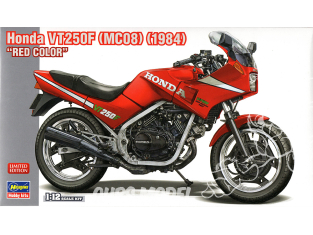 Hasegawa maquette moto 21780 Honda VT250F (MC08) (1984) Coloris rouge 1/12