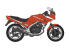 Hasegawa maquette moto 21780 Honda VT250F (MC08) (1984) Coloris rouge 1/12