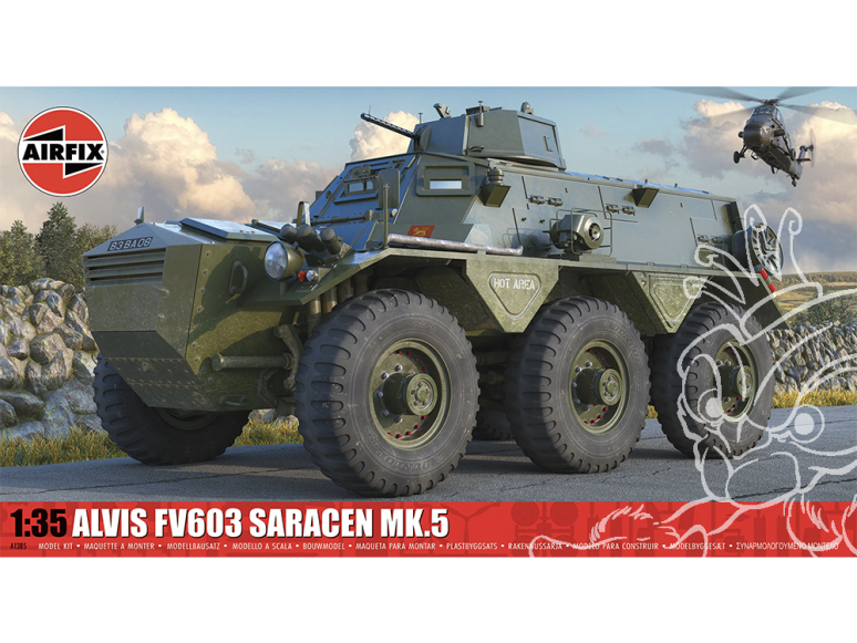 Airfix maquette militaire A1385 Alvis FV603 Saracen Mk.5 1/35