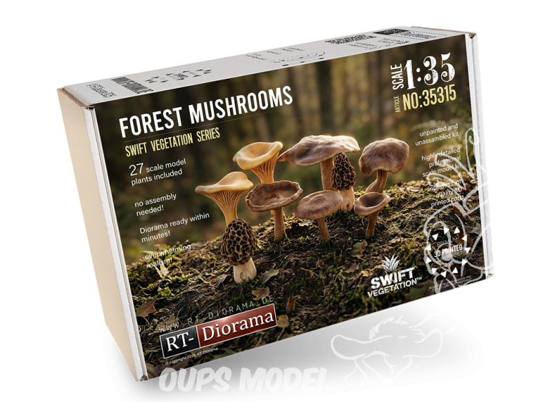 RT-Diorama 35315 Champignons de la forêt serie SWIT Vegetation 1/35