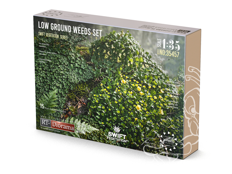 RT-Diorama 35457 Lot de plantes basses serie SWIT Vegetation 1/35