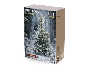 RT-Diorama 16213 Jeune sapin n° 1 Conifère imprimé en 3D de 140 mm 1/16