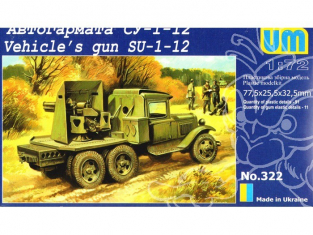 UM Unimodels maquettes militaire 322 CAMION GAZ-AAA avec AFFUT CANON DE 76MM 1/72