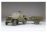 Finemolds maquette militaire 82002 Jeep 1/4 de tonne de l'US Army avec remorque et mitrailleuse 1/20