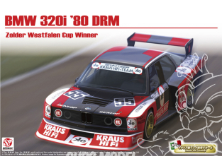 Beemax maquette voiture B24028 Bmw 320i DRM Gr.5 1980 Vainqueur Zolder Westfalen Cup 1/24