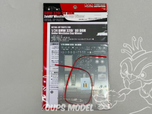 Beemax maquette voiture EX24028 Photodecoupe Bmw 320i DRM Gr.5 1980 Vainqueur Zolder Westfalen Cup 1/24
