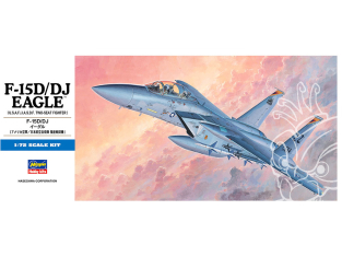 Hasegawa maquette avion 00435 F-15D/DJ Eagle (U.S.A.F. / J.A.S.D.F. Chasseur Biplace) 1/72