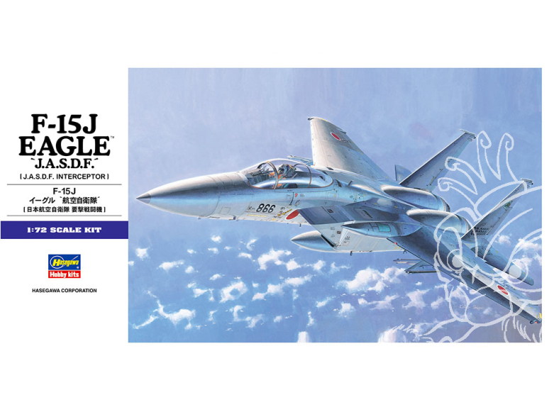 Hasegawa maquette avion 00542 F-15J Eagle J.A.S.D.F. Intercepteur 1/72