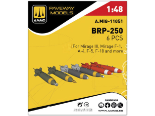 Ammo Mig Paveway Models A.MIG-11051 BRP-250 x6 1/48