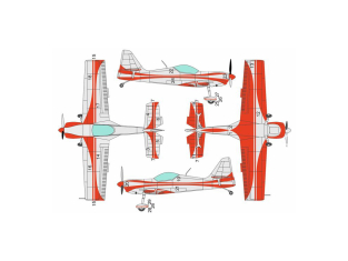 Brengun Masque avion BRL48184 Zlin Z-50 kit KP 1/48
