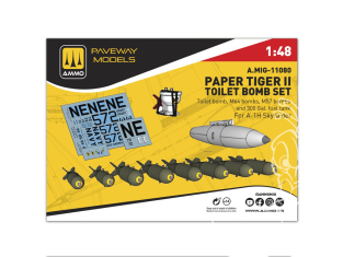 Ammo Mig Paveway Models A.MIG-11080 Paper Tiger II Toilet Bomb Set 1/48