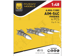Ammo Mig Paveway Models A.MIG-11082 AIM-54C Phoenix x4 1/48