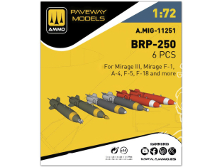 Ammo Mig Paveway Models A.MIG-11251 BRP-250 x6 1/72