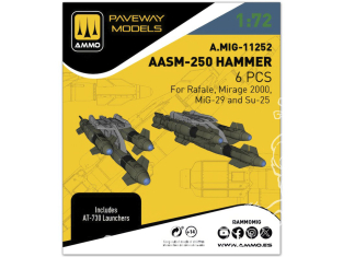 Ammo Mig Paveway Models A.MIG-11252 AASM-250 Hammer x6 1/72