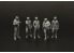 Brengun Figurines BRL144208 5 figurines des membres de l'aéroclub impression 3D 1/144