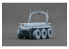 ScaleX maquette militaire VG-72011 UGV Ratel H — plateforme logistique robotisée/véhicule de remorquage 1/72