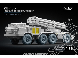 ScaleX accessoire militaire WM-35040 ZIL-135 I-159 Set de roues ordinaires Trumpeter 1/35