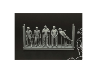 Brengun Figurines BRL48188 5 figurines des membres de l'aéroclub impression 3D 1/48
