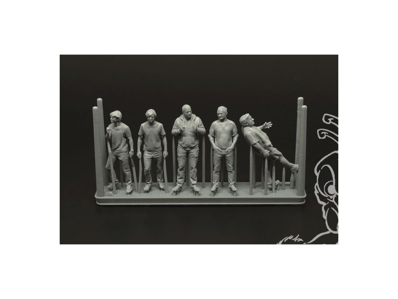 Brengun Figurines BRL48188 5 figurines des membres de l'aéroclub impression 3D 1/48
