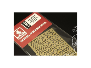 Brengun kit d'amelioration avion BRL32057 Plaques d'inspection circulaires 1/32