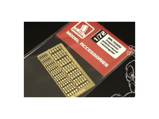 Brengun kit d'amelioration avion BRL72300 Plaques de visite – rondes et rectangulaires 1/72