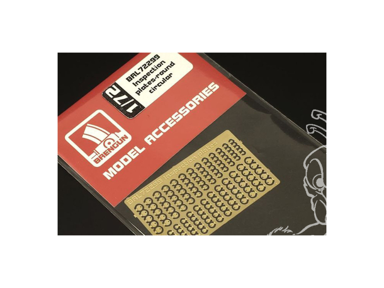 Brengun kit d'amelioration avion BRL72299 Plaques d'inspection circulaires 1/72
