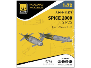 Ammo Mig Paveway Models A.MIG-11278 Spice 2000 x2 1/72
