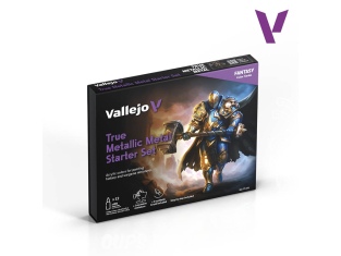 Vallejo Set Model Air 77272 Kit de démarrage True Metallic Metal 12 x 18ml