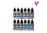 Vallejo Set Model Air 77272 Kit de démarrage True Metallic Metal 12 x 18ml