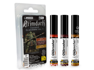 MIG Oilbrusher Set 7997 Gridmark Essential Oilbrushers Vol. 1 Peinture a l'huile avec applicateur