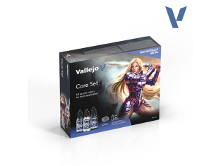 Vallejo Set Model Air 77273 True Metallic Kit de base 60 x 18ml