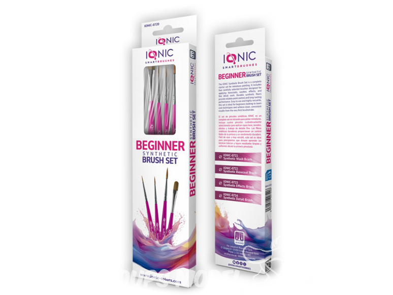 IONIC MIG pinceaux 0720 Set pinceaux Synthétique débutant