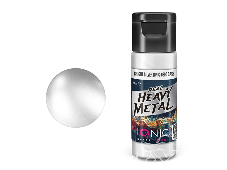 Ammo MIG IONIC peinture 0800 Heavy Metal Argent brillant - Bright Silver 20ml