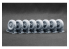 ScaleX accessoire militaire WM-35043W ShKH vz.77 DANA TO-3 15.00-21 Set de roues affaissées Hobby Boss 1/35