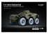 ScaleX accessoire militaire WM-35045W FV-603 Saracen TRAK GRIP 12.00-20 Set de roues affaissées Airfix 1/35
