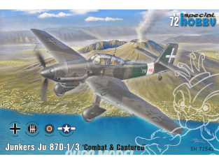 Special Hobby maquette avion 72542 Junkers Ju 87D-1/3 Combat et capturé 1/72