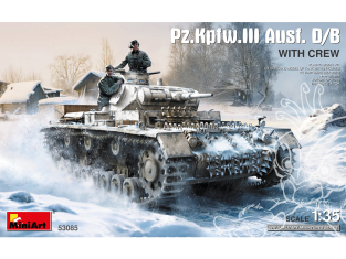 Mini Art maquette militaire 53085 Pz.Kpfw.III Ausf. D/B avec équipage 1/35