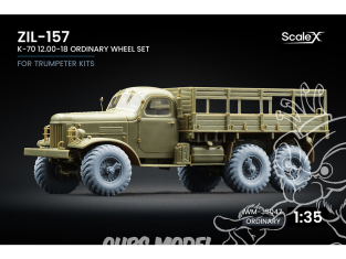 ScaleX accessoire militaire WM-35047 ZIL-157 K-70 Set de roues ordinaires Trumpeter 1/35