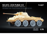 ScaleX accessoire militaire WW-35011 Sd.Kfz. 234 Puma v2 set de roues ordinaires Dragon / Mini art / RFM / Italeri / Ak 1/35